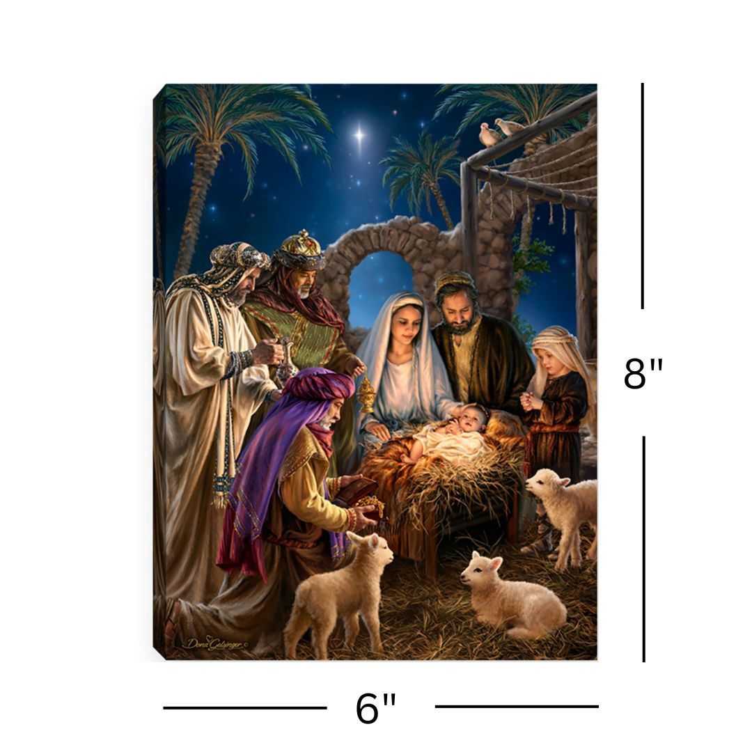 LED Canvas, The Nativity 8x6