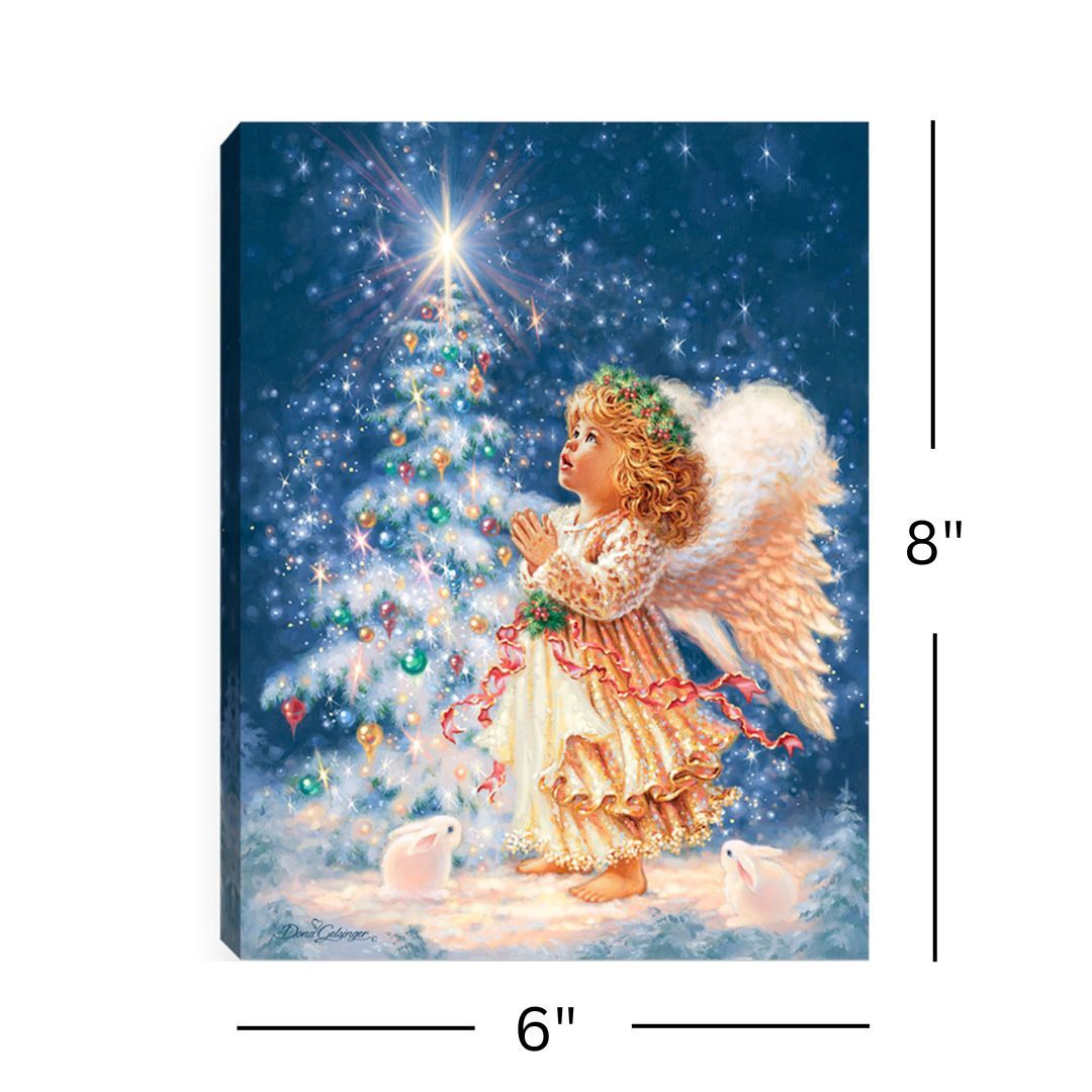 LED Canvas, Christmas Wish 8x6
