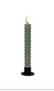 Candle, Sage Spiral LED Taper 8"