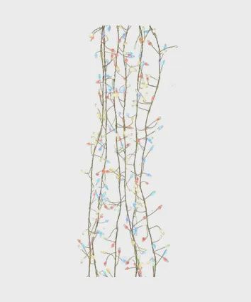 Garland, CLUSTER W/MULT LED 9.8",Red/G C