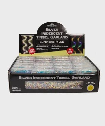 Garland, TNSL SPRBRT LED B/O 20L