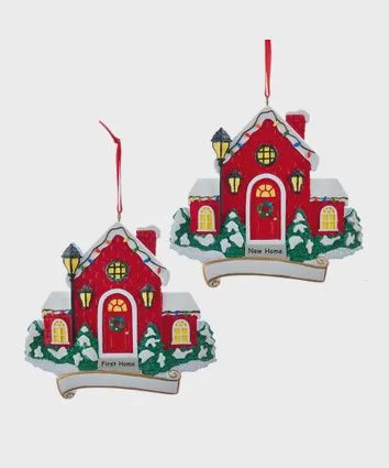 Ornament, First/New Home red house