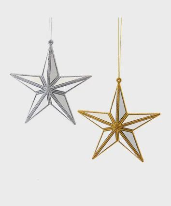 Ornament, Mirror Star 5" G/S