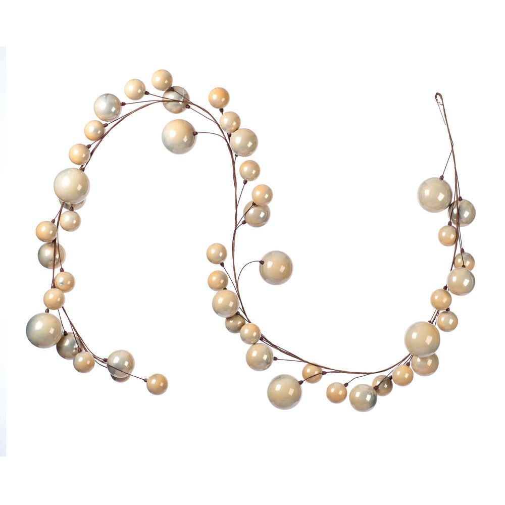 Garland, 10' Pearl Oat Ball