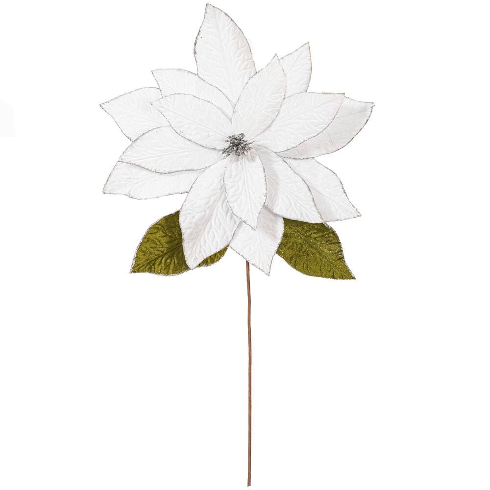 Poinsettia, 24" Milk White