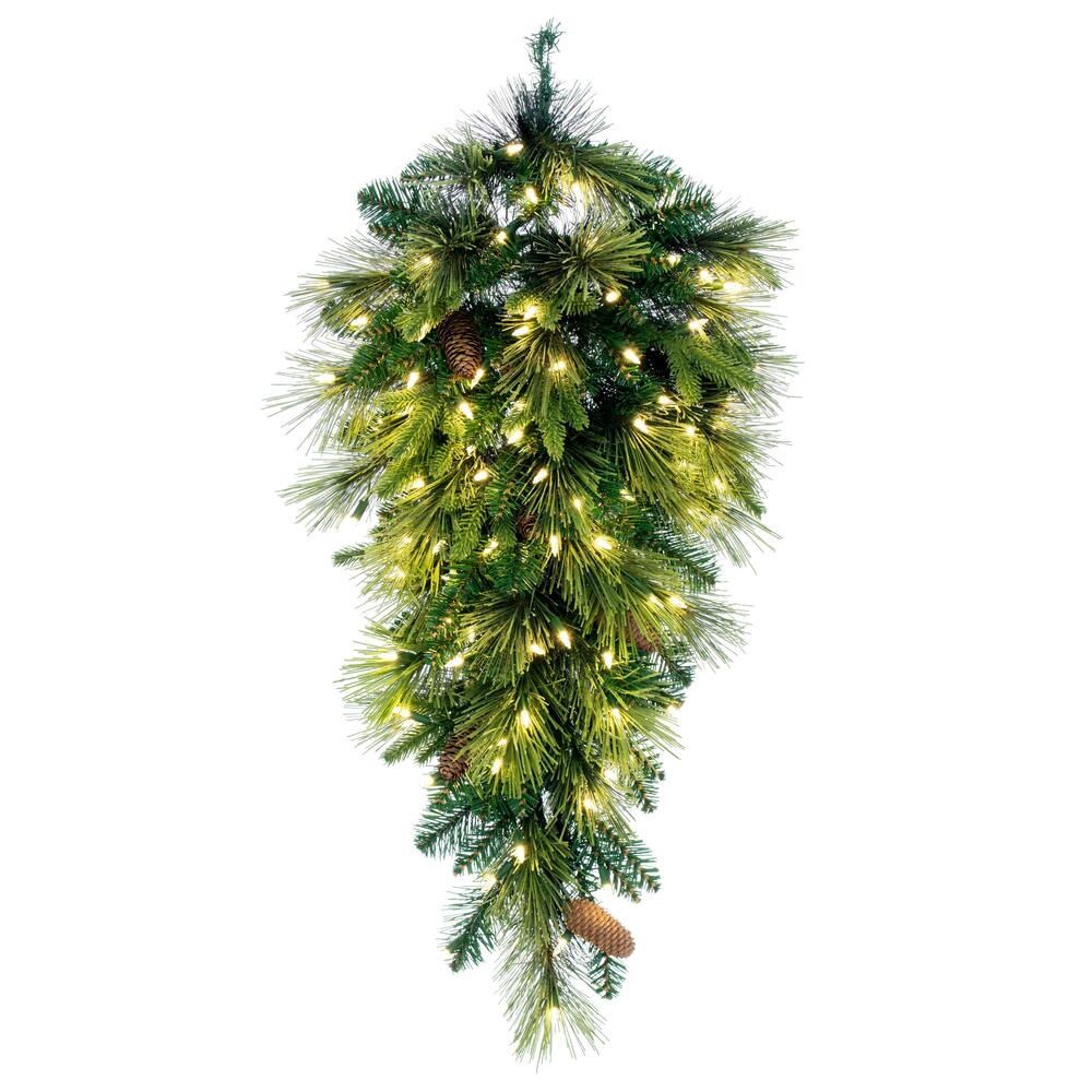 Tear Drop, 36" Emerald Mix 100Lights Warm White