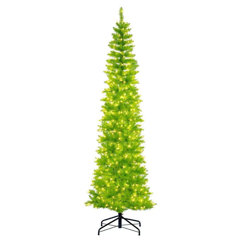Tree, 6.5&#39; x 28&quot; Lime Pencil Duralit 400 Lights