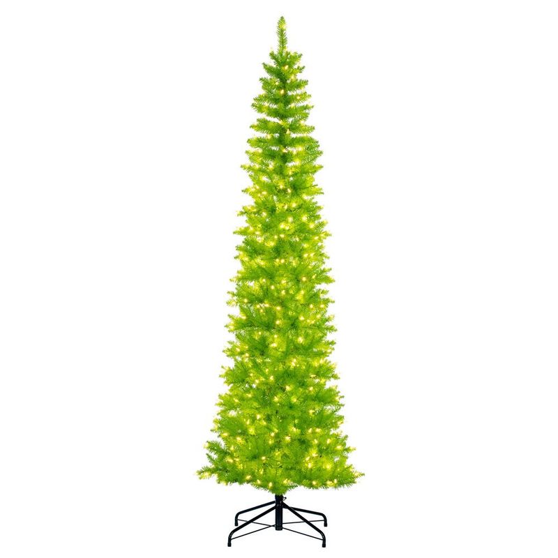Tree, 6.5&#39; x 28&quot; Lime Pencil Duralit 400 Lights
