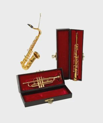 Ornament, Trum/Sax/Clarinet 6" Boxed Brs