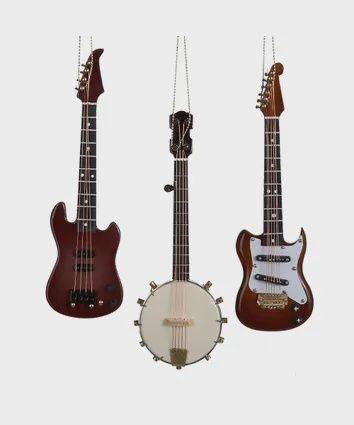 Ornament, Guitar/Banjo Asst black box