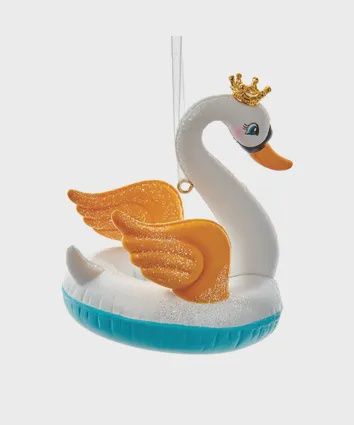 Ornament, Swan Floaty white