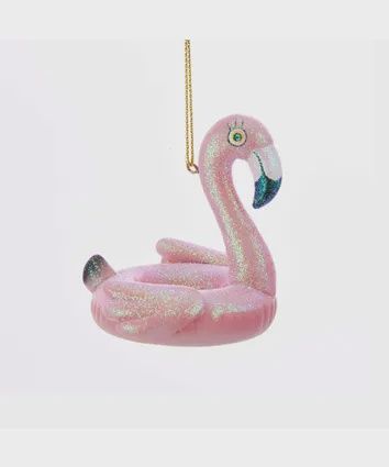 Ornament, Flamingo Pool 2.75" Floaty