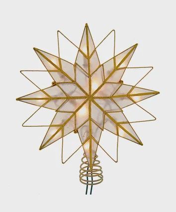 TREETOP, 8PT CPZ STAR LIT 9.65",GOLD