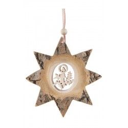 Ornament, Star Shape with Xmas Candle Insert