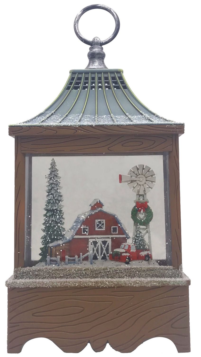 Snow Globe, Barn House Spinner 11.5&quot; 8 Songs