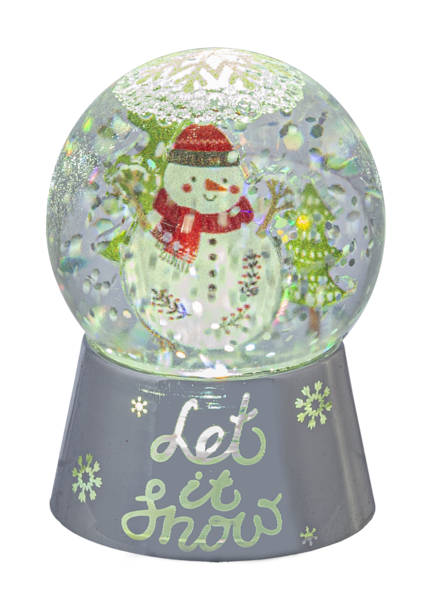 Mini Snow Globe, Snowman B/O