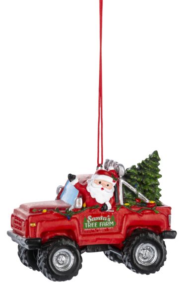 Ornament, Santa Monster Truck