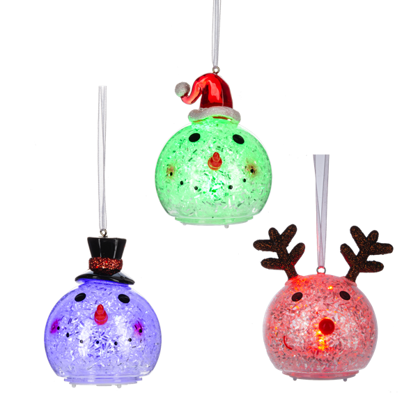 Ornament, LED Holiday 3 Asst