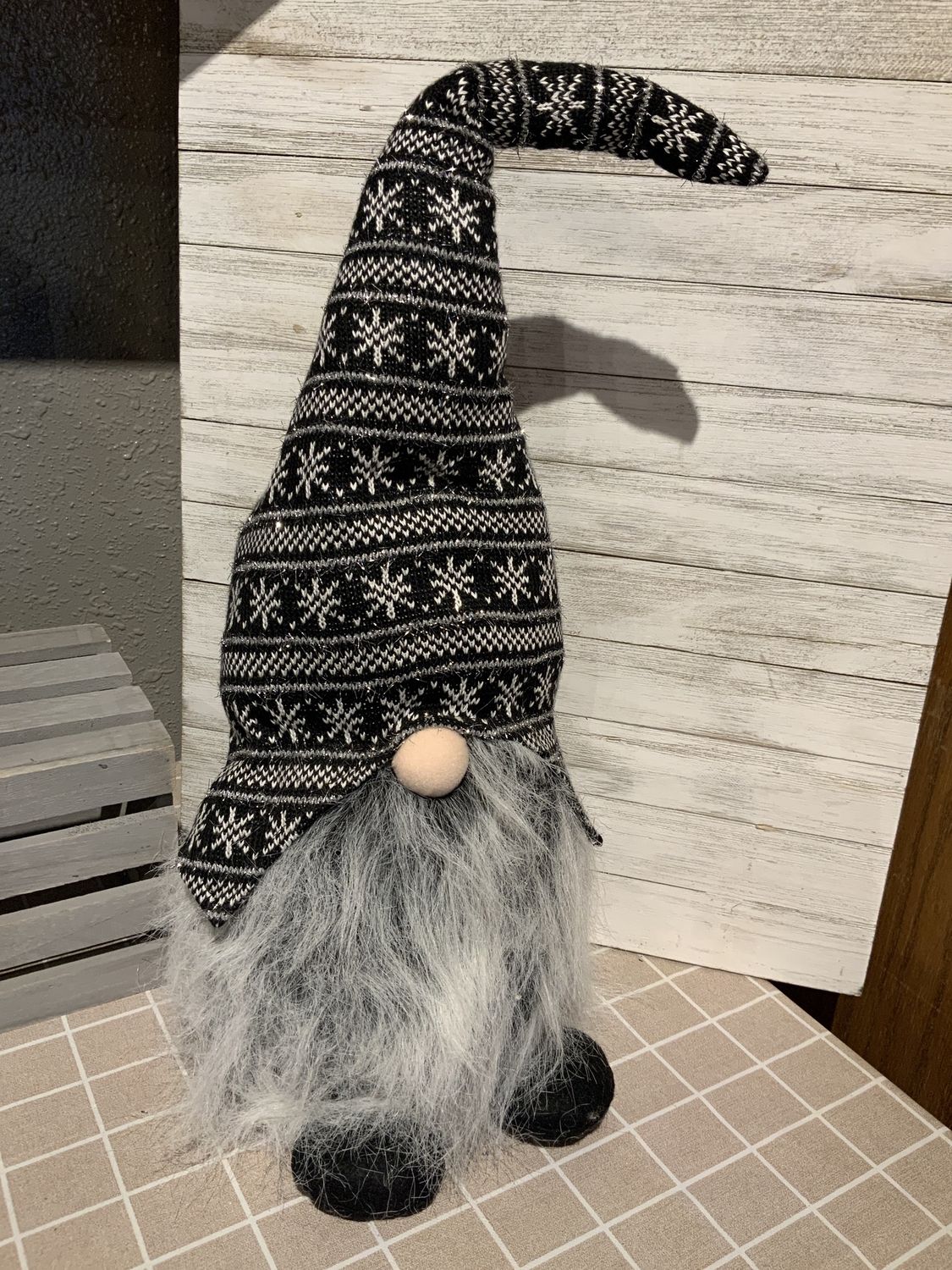 Gnome, Black Sweater Hat 24”