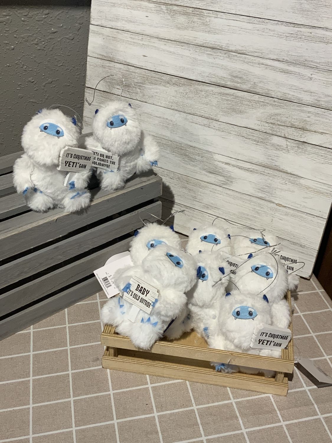 Ornament, Plush Yeti