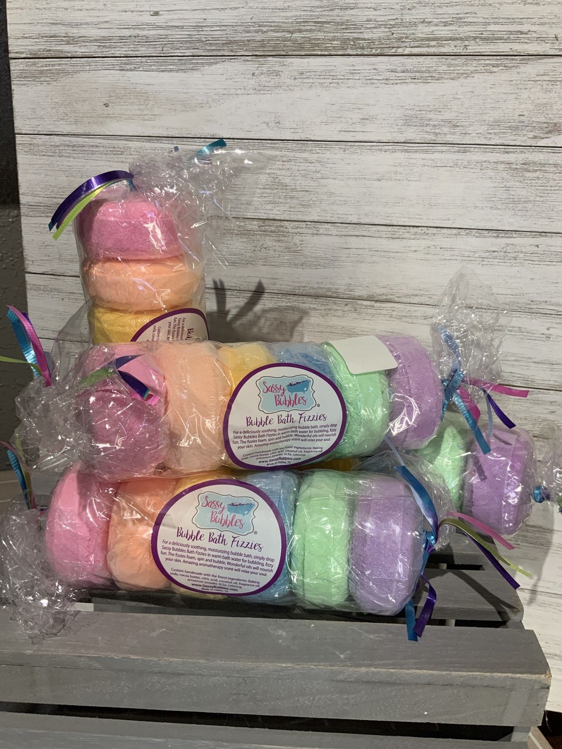 Bath Balm, Sweet Fizz Roll, 6/pk rainbow