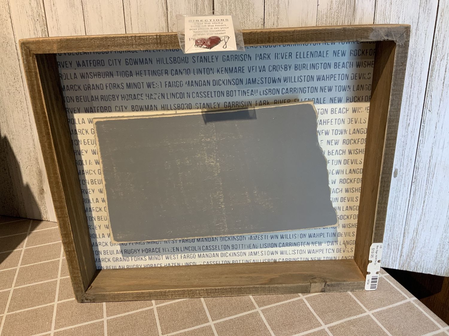Box Sign, NORTH DAKOTA LG
