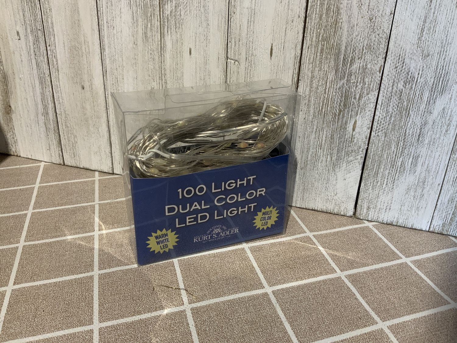 Lights, 2 COLR LED LITES+SILV W B/O4",Red/G/O