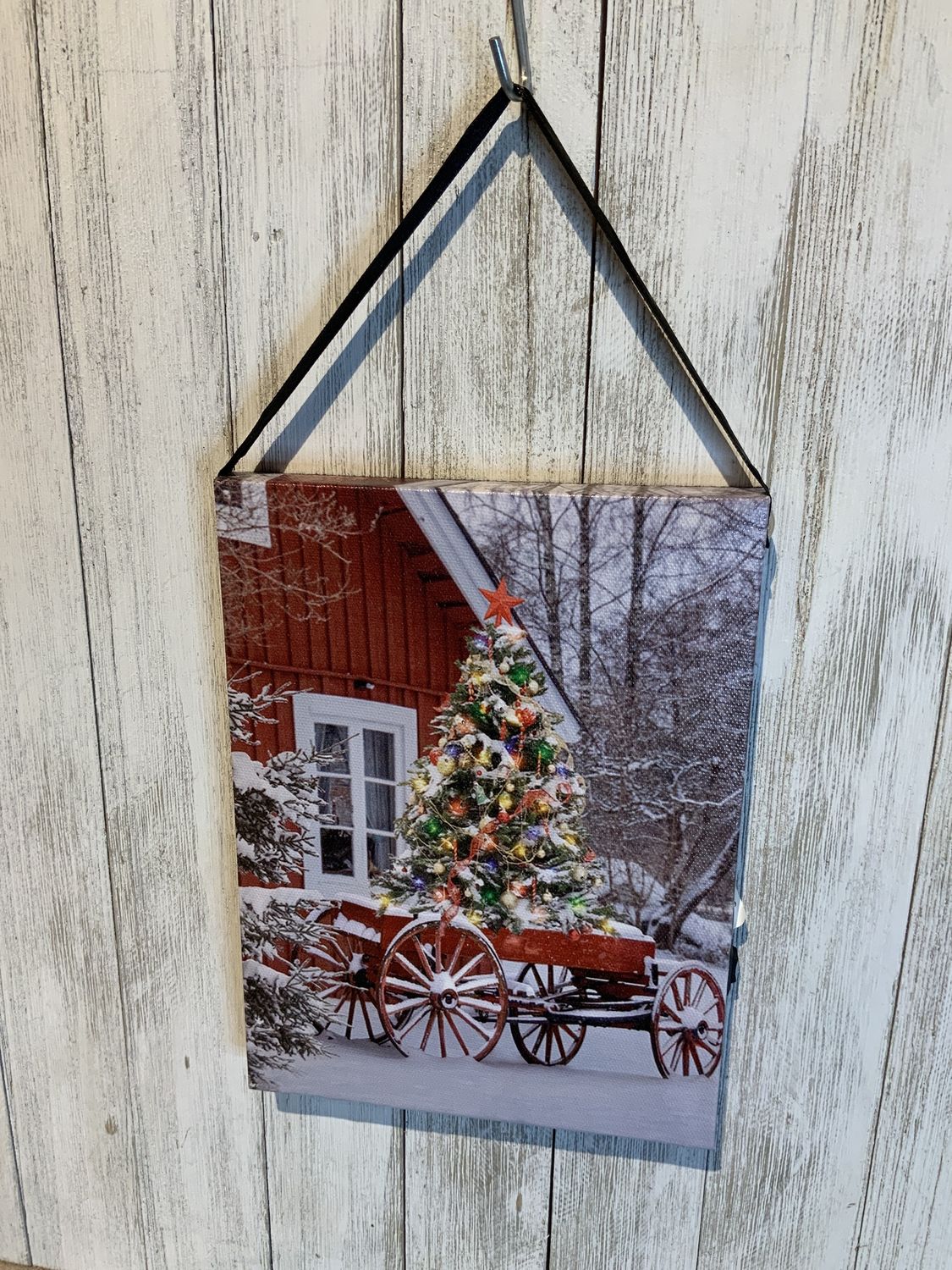 LED Canvas, BuckBoard Wagon hanging