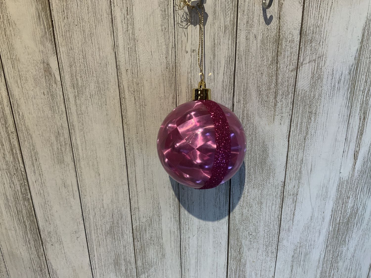 Ornament, Pink Reflector Glttr ring