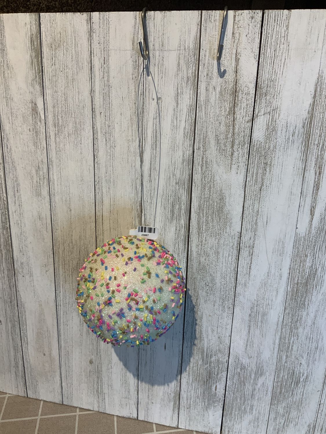 Ornament, Candy Sprinkles 4" green