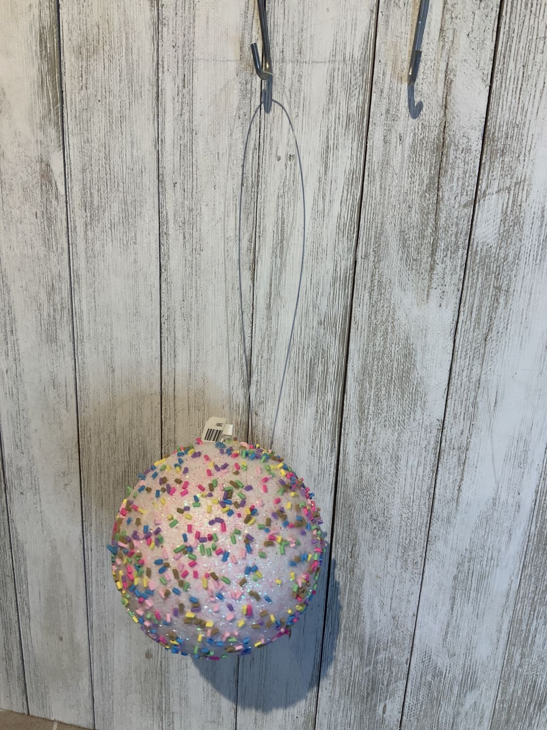 Ornament, Candy Sprinkles 4" pink