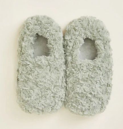 Warmies, Slippers Curly Sage Green