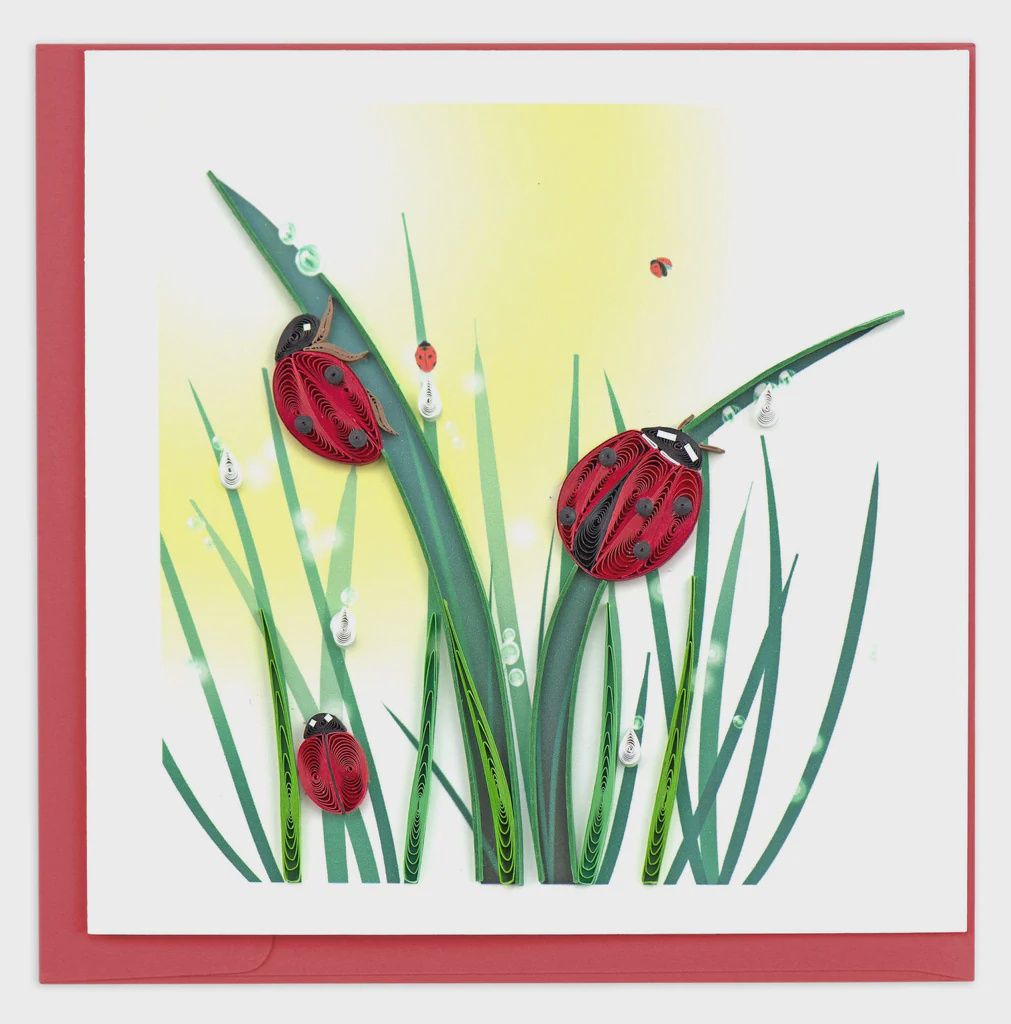 Quilling Card, Ladybug