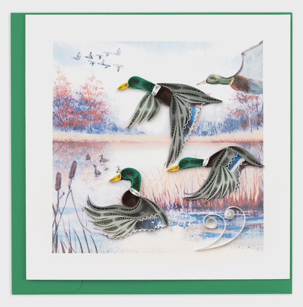Quilling Card, Duck Migration