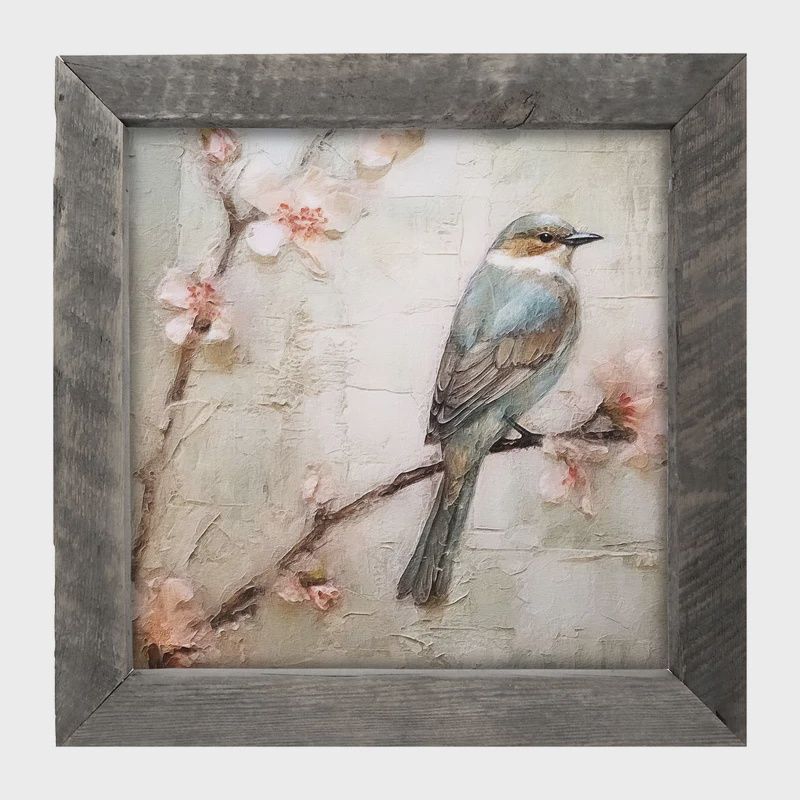 Picture, Bluebird on Branch 8"x8"