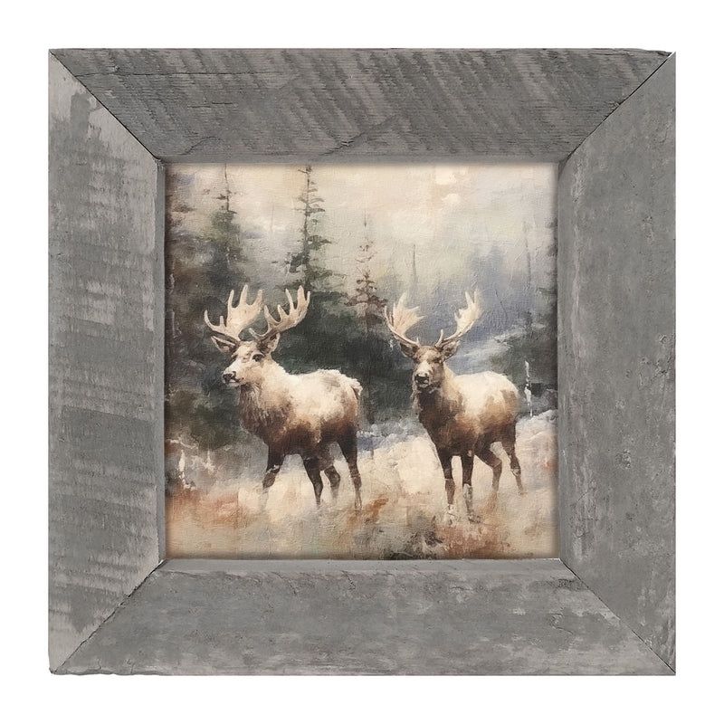 Picture, Moose Pair 8"x8"