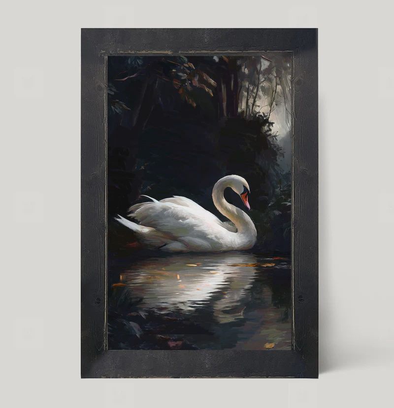 Picture, Elegant Swan 16"x25"