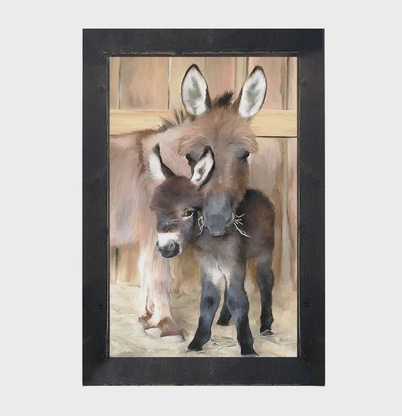 Picture, Donkey &amp; Baby 16"x25"