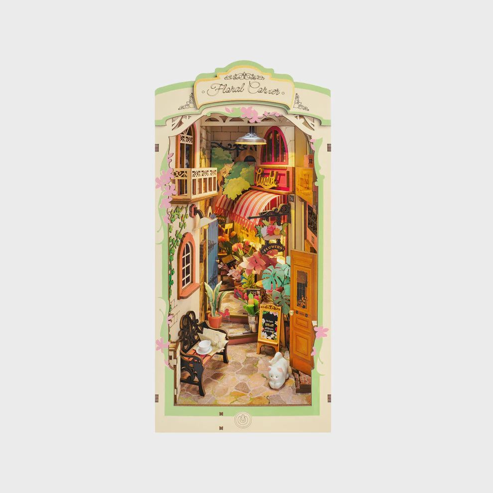 DIY Booknook Kit, Floral Corner