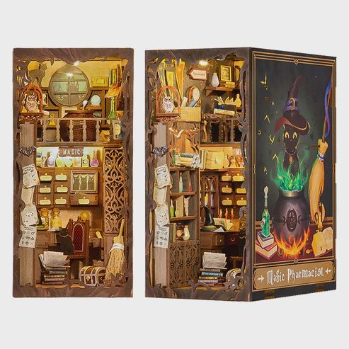 DIY Bookend Kit, Magic Pharmacist w/Dust Cover