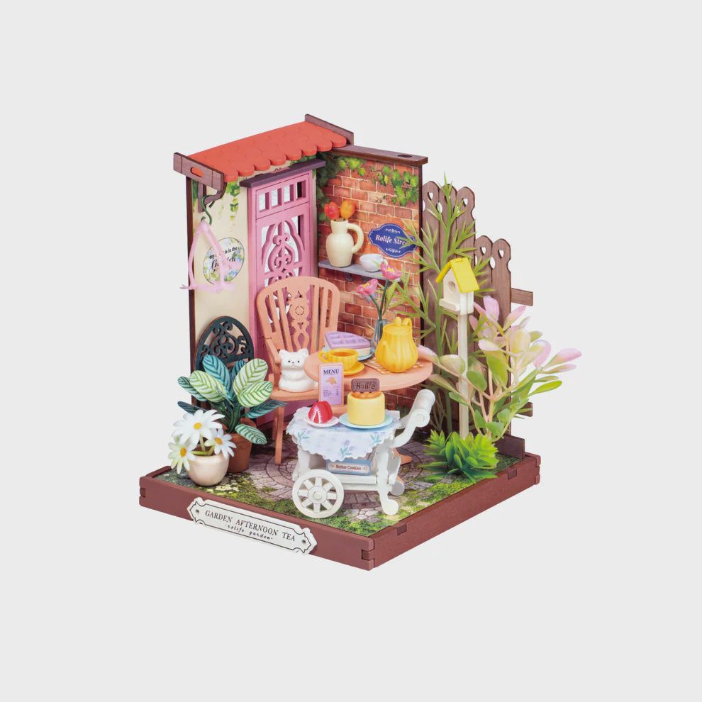 DIY Miniature House Kit, Fancy Tea Yard