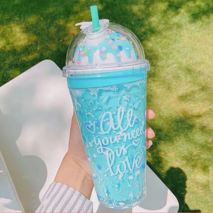 Tumbler, Ice Cream Sundae Blue Bubblegum