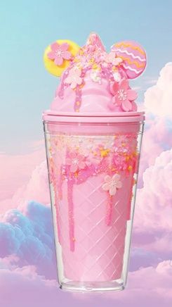 Tumbler, Soft Serve Ears Pink