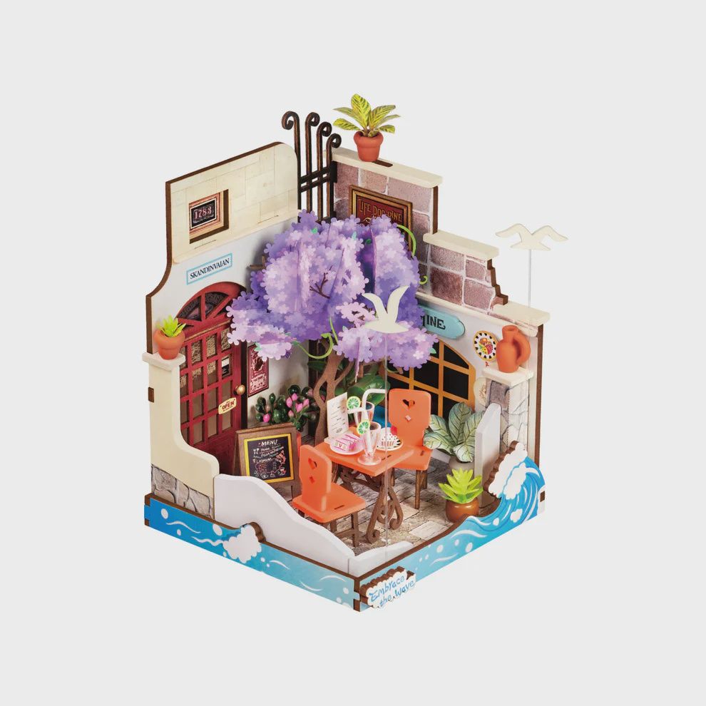 DIY Miniature House Kit, Sea Holiday Restaurant