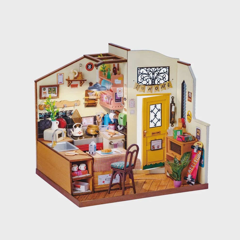 DIY Miniature Kit, Cozy Homey Kitchen