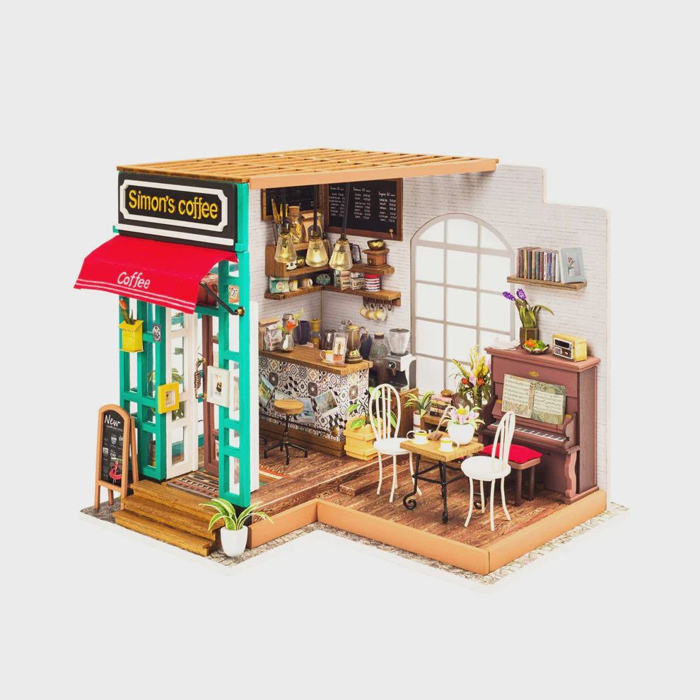 DIY Miniature House Kit, Simon's Coffee