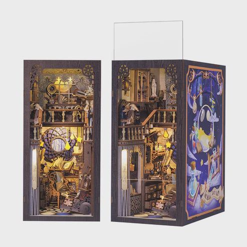 DIY Bookend Kit, Nebula Common Room w/Dust Cover