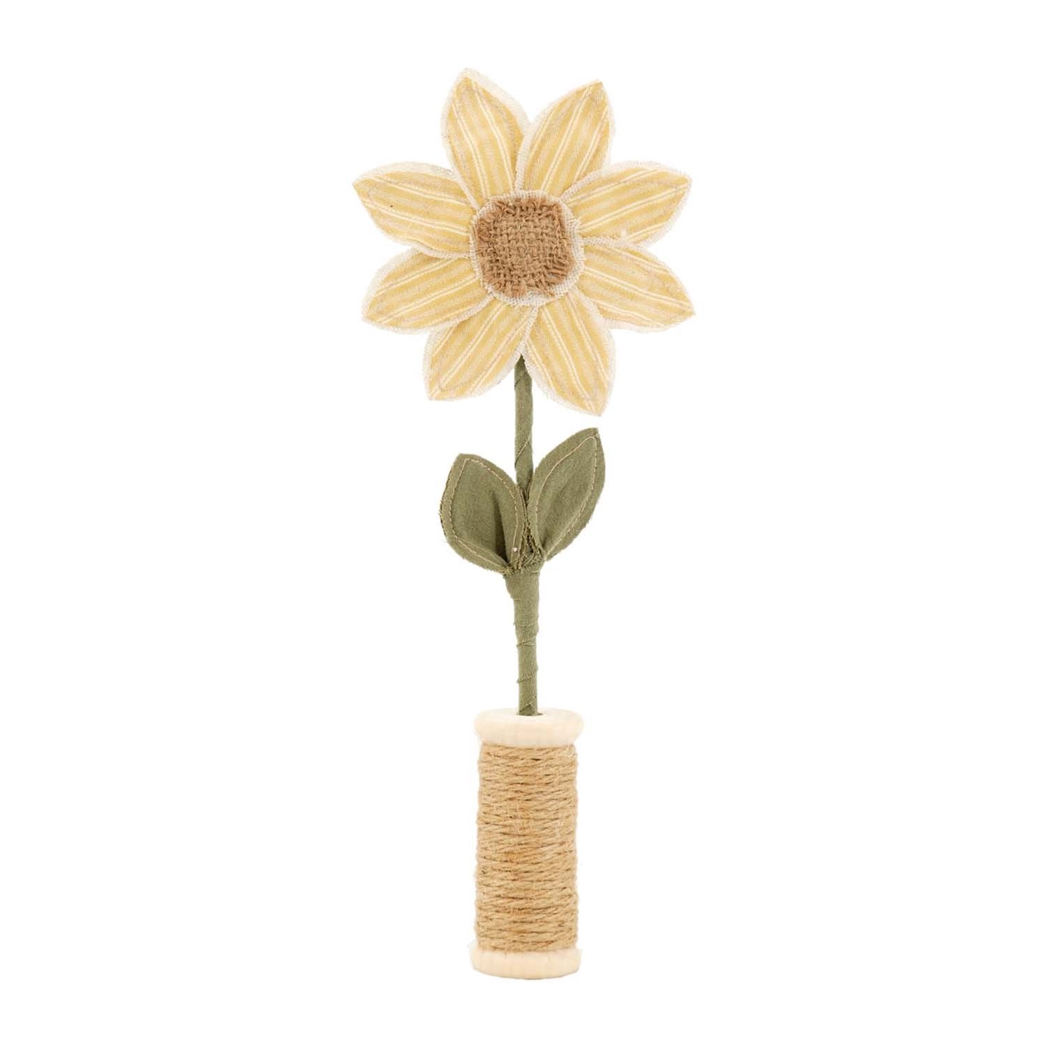 Decor, Tall Plush Sunflower in Bobbin 15"