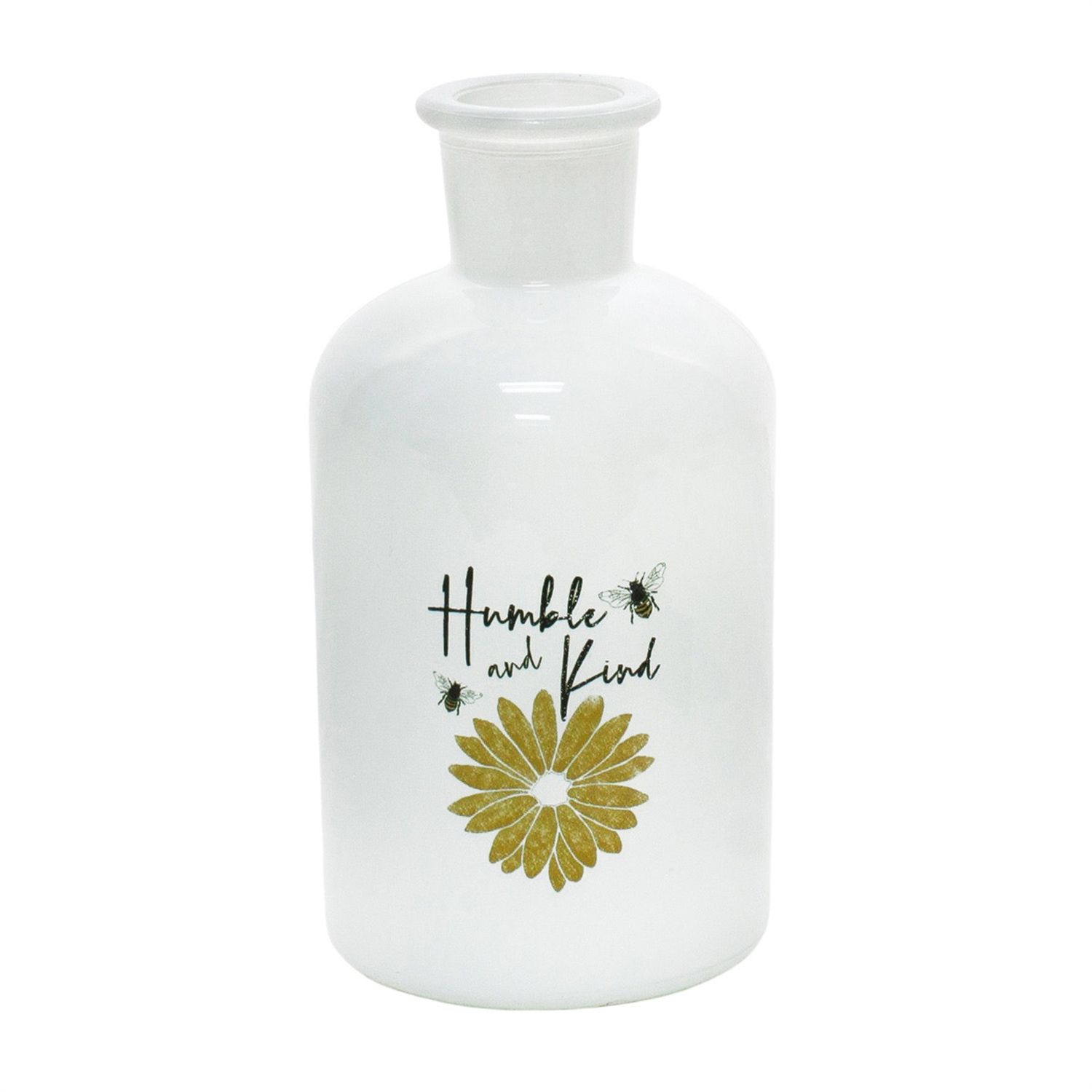 Bottle, Sm Bee Humble &amp; Kind Glass 5&quot;