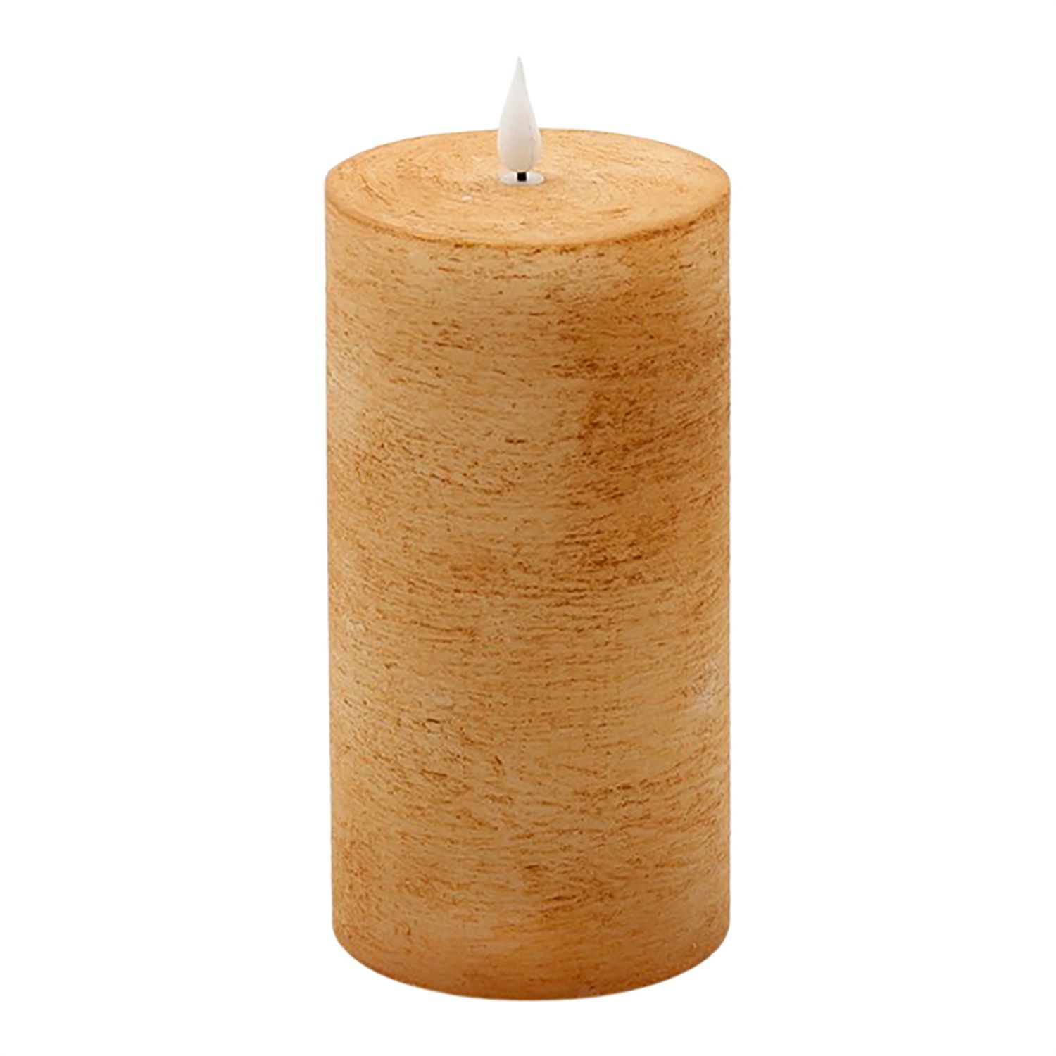 LED Candle, Med Cinnamon Pillar 3.5"x7.75"